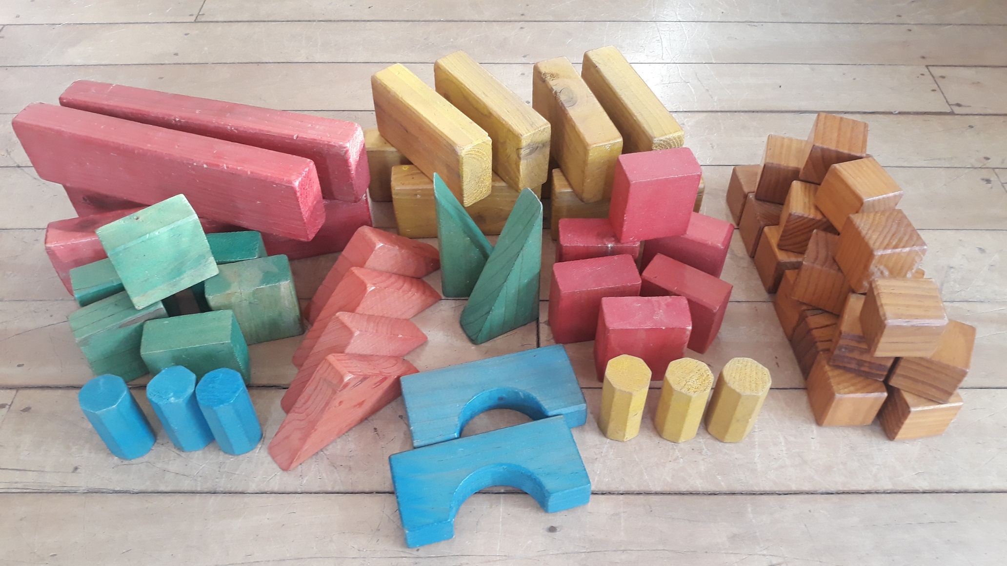 Large wooden blocks