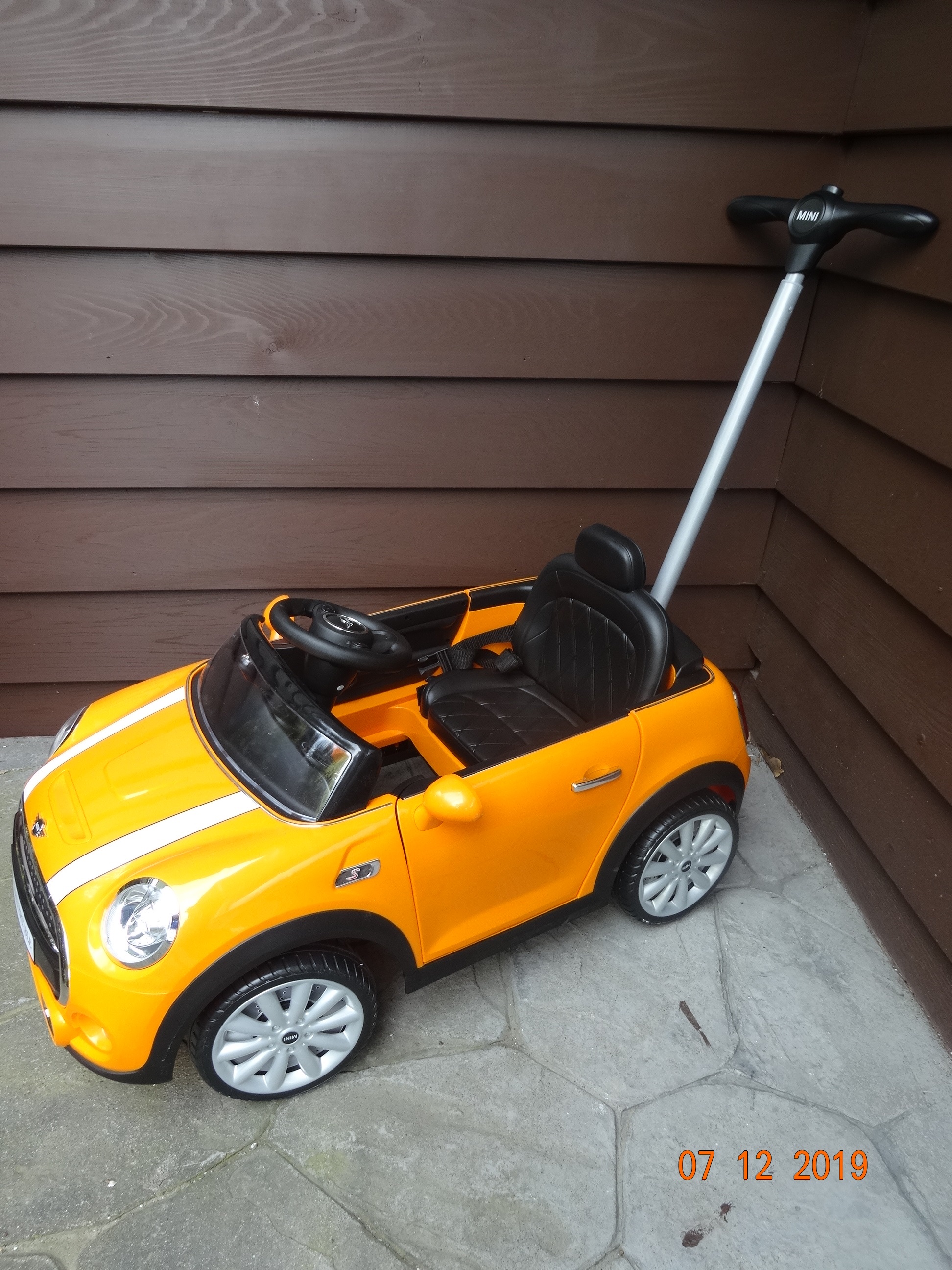 mini cooper ride on push car
