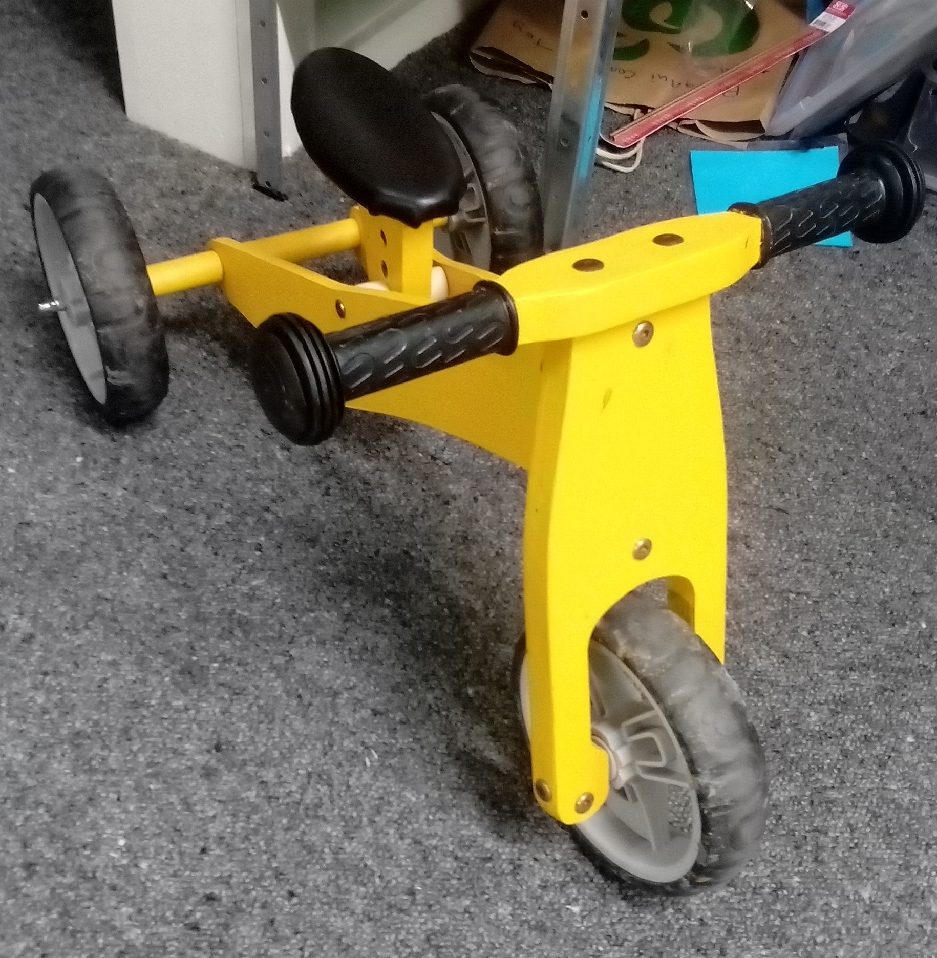 Yellow Wooden Trike