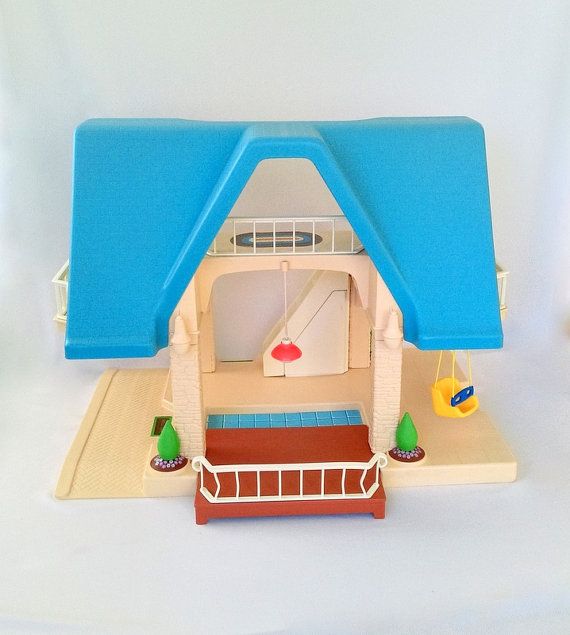 Vintage Little Tikes Doll House - Light Blue orders Roof